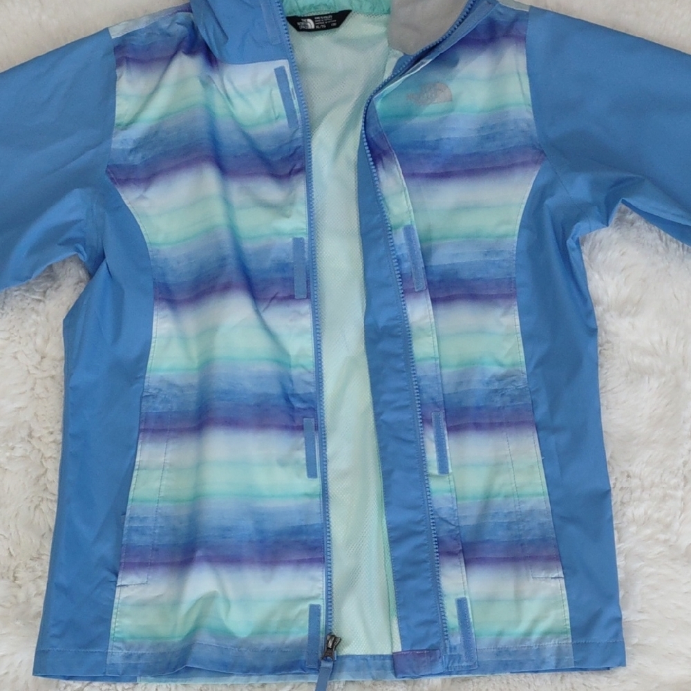 THE NORTH FACE Blue and Green Hooded Jacket - Picture 16 of 16